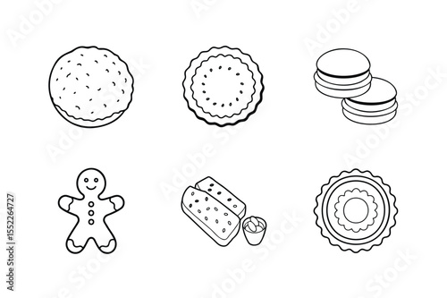 vector illustration of popular cookies icon