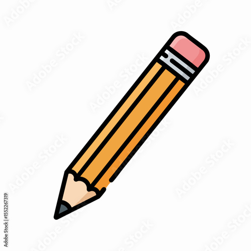 Graphite pencil vector illustration