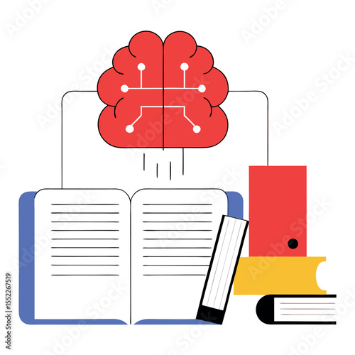 Brainstorming ideas with books and technology to enhance learning and understanding in a modern educational environment Generative AI