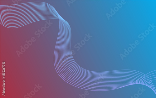 Abstract pink background with flowing wave patterns and a touch of orange creates a vibrant, artistic, and decorative illustration