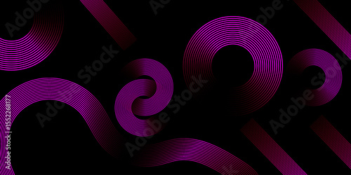 Abstract purple lines create a textured pattern on a light fabric backdrop
