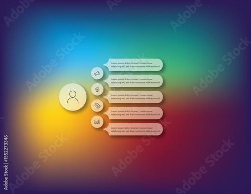 Colorful SEO Marketing Infographic with Vibrant Background