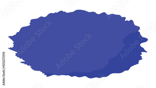 Abstract blue shape with transparency and a white background for design use