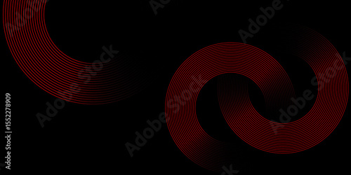 Abstract red background with glowing 3D red numbers for a modern design concept