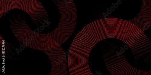 Abstract red background with glowing 3D red numbers for a modern design concept