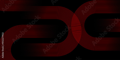 Abstract red background with glowing 3D red numbers for a modern design concept