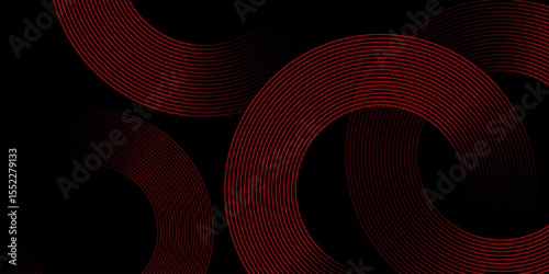 Abstract red background with glowing 3D red numbers for a modern design concept