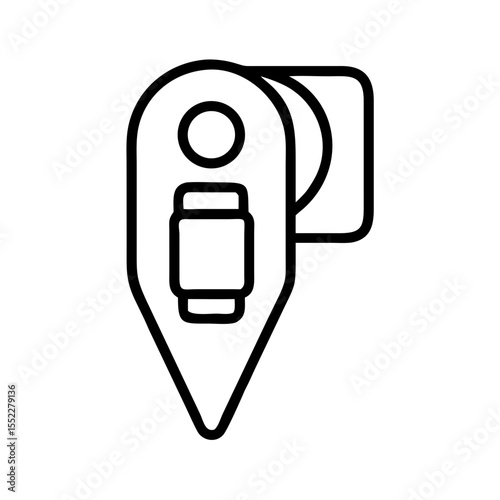 Marker pen with removable cap and elongated tip design   