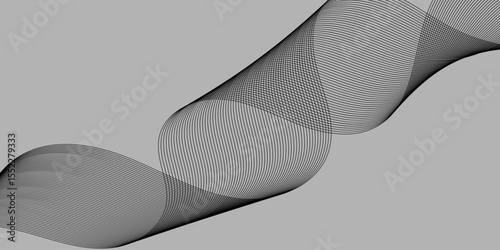 A vector abstract background featuring a white paper heart with a subtle wave pattern on a blank grey page, perfect for a card template or business design