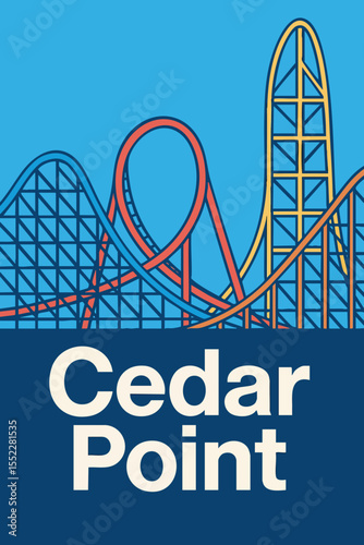 Cedar Point Amusement Park Thrills and Rides.eps