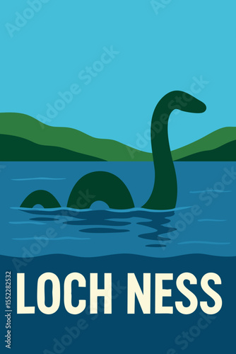 Loch Ness Lake with Mystical Views.eps
