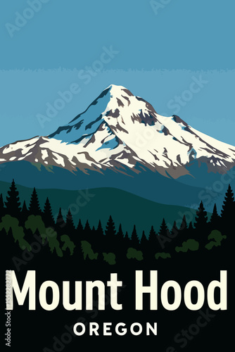 Majestic Mount Hood at Sunset.eps