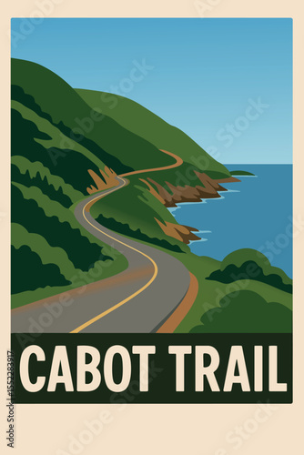 Wallpaper Mural Scenic Views from the Cabot Trail.eps Torontodigital.ca