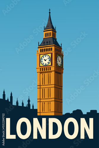 Iconic Big Ben and River Thames Views