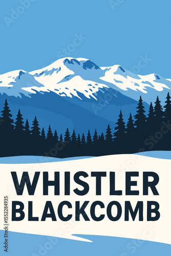 Whistler Blackcomb Snowy Peaks and Ski Resort