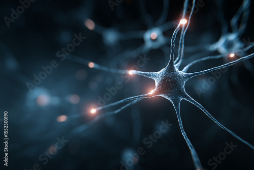 Neuron cell firing signals in an intricate neural network