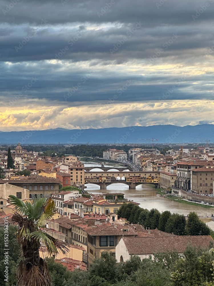 Fototapeta premium panoramic view of florence italy