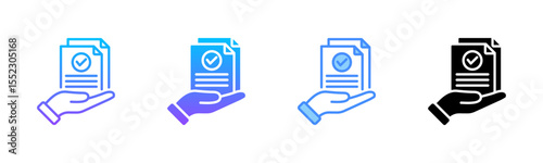 Assignment Multi Style Icon Set