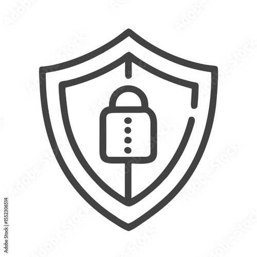 Data Protection Shield Icon for Voice Security Apps, Communication Privacy Software, Podcast Protection Services and Sound Recording Security