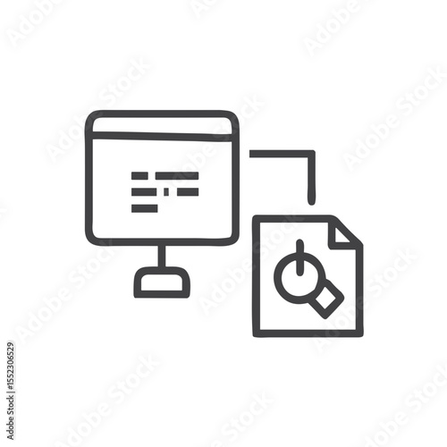 Project Management Software Icon for Team Collaboration Tools, Task Tracking Applications, and Productivity Platforms