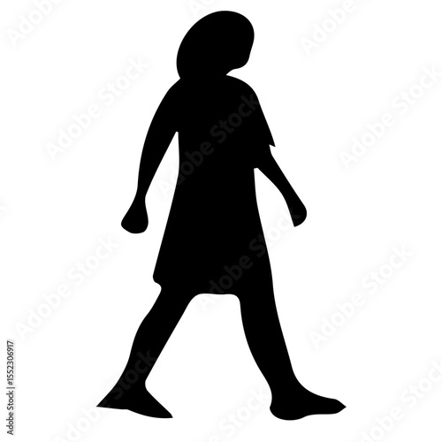 Human Silhouette Crowd - Black & White Multi-Pose Vector Set (Diverse Figures in Rows - Activities, Sports, Business) - Scalable Outline Illustration
