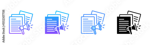 Publication Multi Style Icon Set