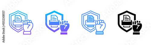 Permission Multi Style Icon Set
