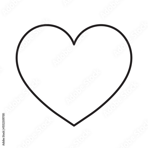 Heart shape outline