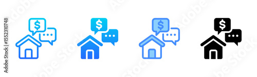 Negotiation Multi Style Icon Set
