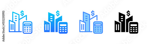 Cost Multi Style Icon Set
