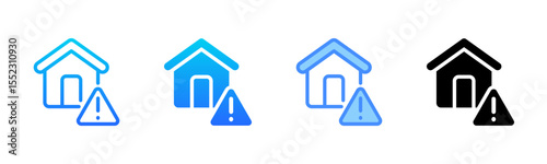 Warning Multi Style Icon Set