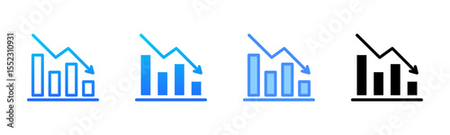 Economic Crisis Multi Style Icon Set