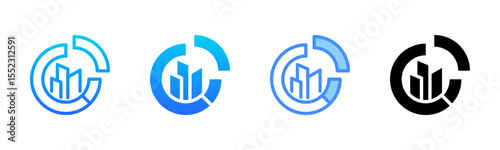 Diagram Multi Style Icon Set