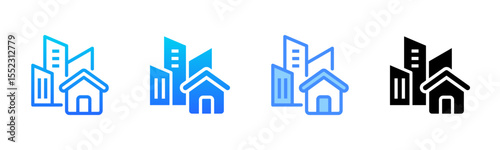 Property Multi Style Icon Set