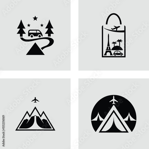 Adventure Awaits Travel Icons for Your Next Trip