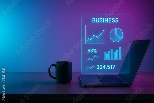 Wallpaper Mural Futuristic Startup Workspace for Innovative Office Design Torontodigital.ca