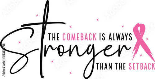 The comeback is always stronger than the setback