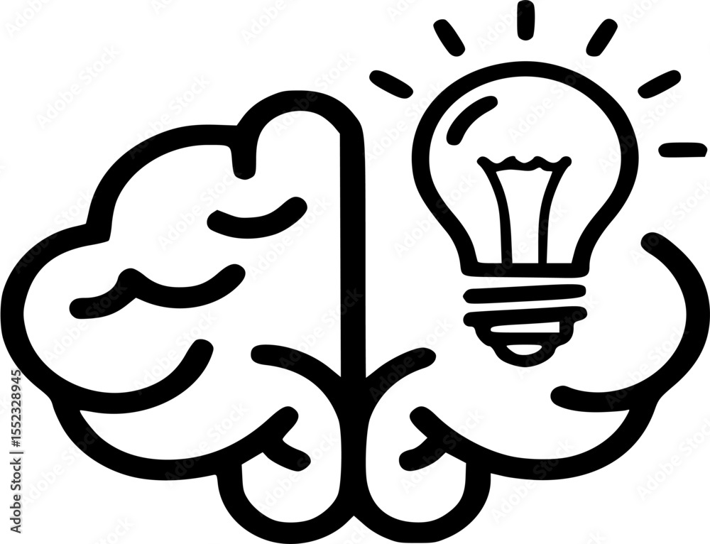 Obraz premium Brainpower and Creative Inspiration