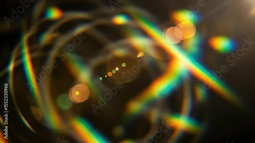 Abstract Lens Flare: Dynamic Rainbow Effects