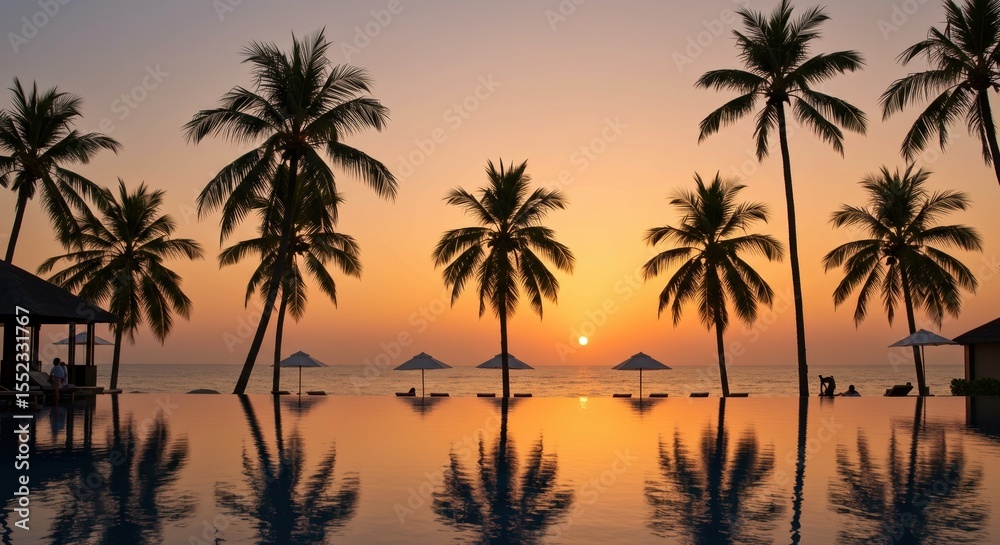 Obraz premium sunset on the beach
