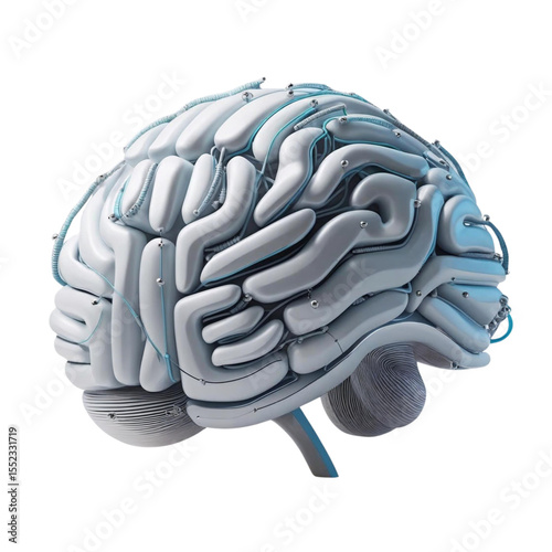 Artificial intelligence brain concept with neural network 