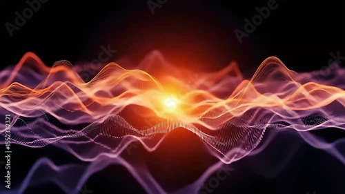 Abstract Data Visualization: Dynamic Waveforms of Energy