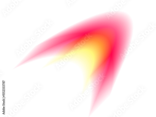 Abstract colorful shapes with vibrant gradients against a bold black background
