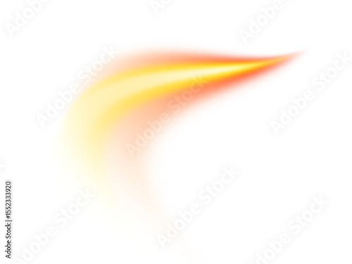Abstract flame illustration with vibrant yellow and orange colors on a black and red background