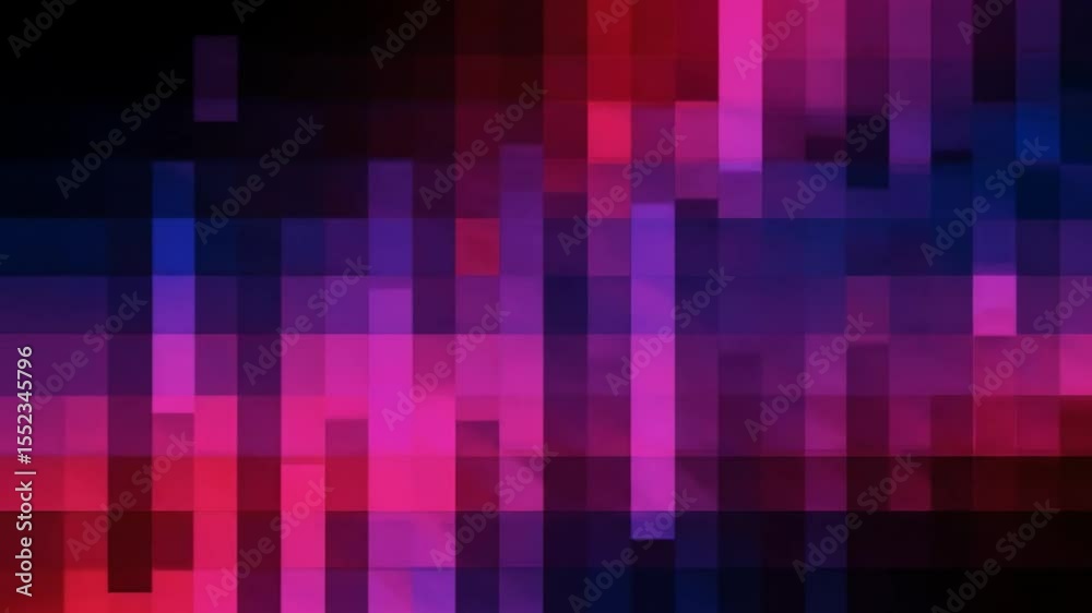 Abstract Pixelated Background: Vibrant hues of pink, purple, and blue blend seamlessly in this abstract pixelated background, perfect for adding a touch of modern artistry to any digital project.