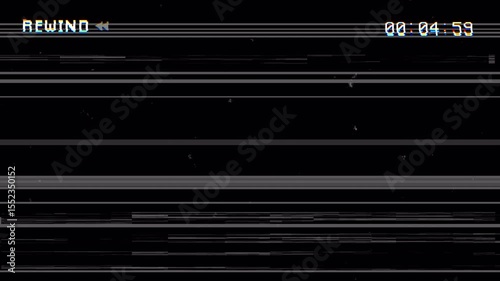 bad rewind VHS Retro Screen,Old TV Screen Texture. 4k video