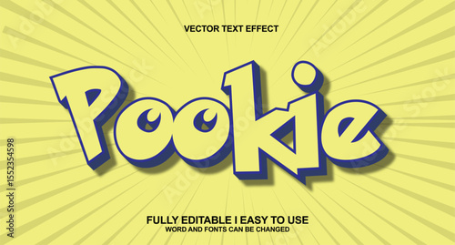 Editable font text effect
