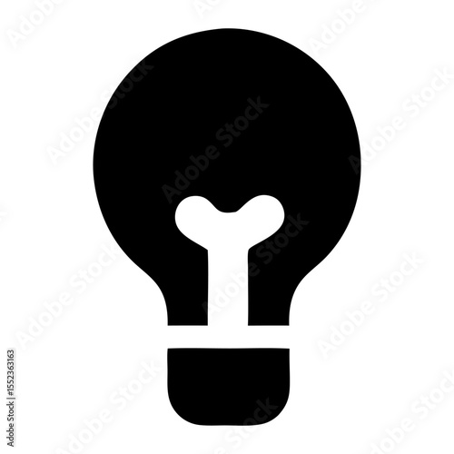 Illuminating Ideas A Vector Illustration of a Light Bulb Symbolising Innovation, Creativity, and Inspiration