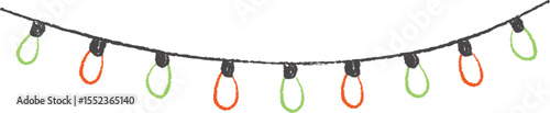 String of Festive Light Bulbs