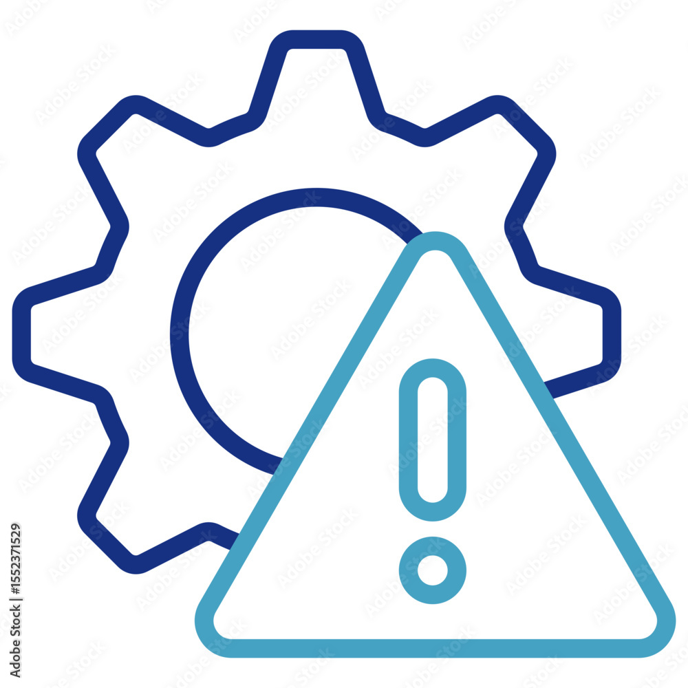 Single icon related to a system, process, or machine relate to the function or operation of a system, or a device is not working properly. Single icon related to a system, process, or machine relate to the function or operation of a system, or a device is not working properly.